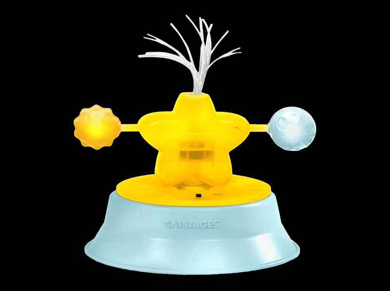 Yellow star-shaped baby bath toy.